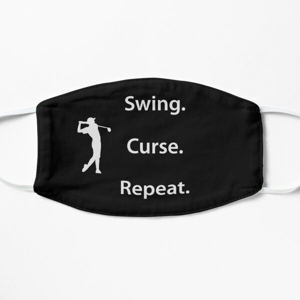 Swing. Curse. Repeat. Golf masks Mask