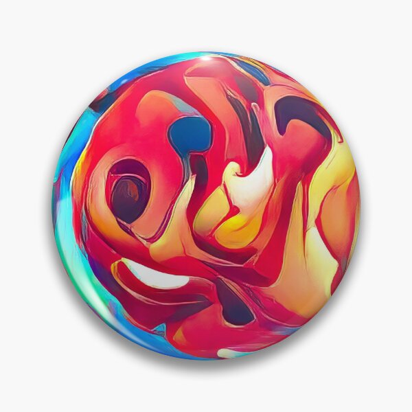 Item preview, Flaming Fireball - Wavy Abstract Art designed and sold by Dator-Abstracts.