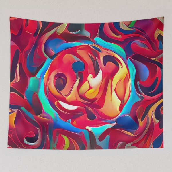 Item preview, Flaming Fireball - Wavy Abstract Art designed and sold by Dator-Abstracts.