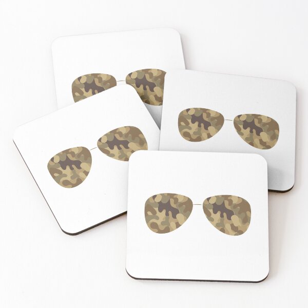 Item preview, Brown Military Camouflage Glasses designed and sold by yacine12353.