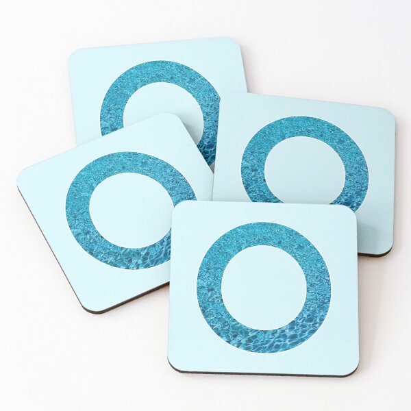 Item preview, The Letter O - Monogram in Blue Pool Water designed and sold by Bumblefuzzies.