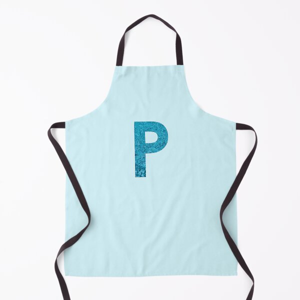Item preview, The Letter P - Monogram in Blue Pool Water designed and sold by Bumblefuzzies.