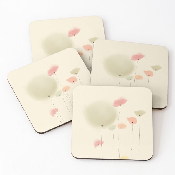 Item preview, Minimal Watercolour Flowers designed and sold by Somewhere Drawing.