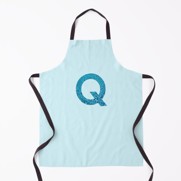 Item preview, The Letter Q - Monogram in Blue Pool Water designed and sold by Bumblefuzzies.