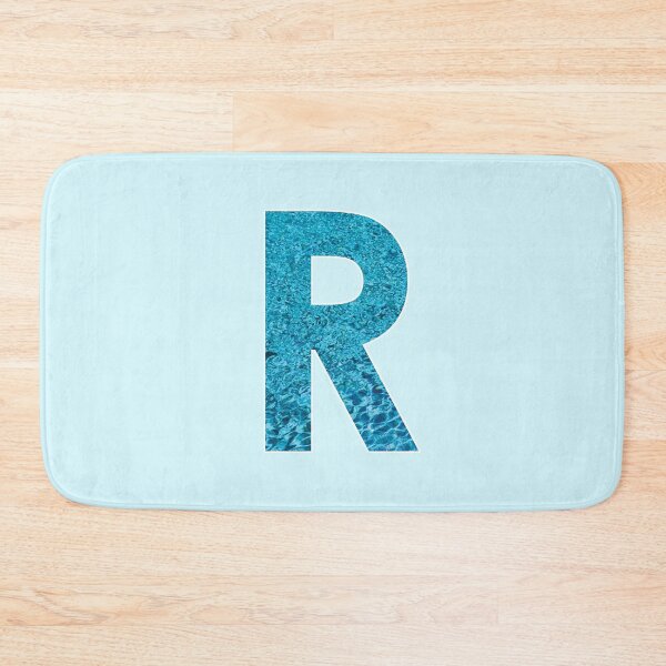 Item preview, The Letter R - Monogram in Blue Pool Water designed and sold by Bumblefuzzies.