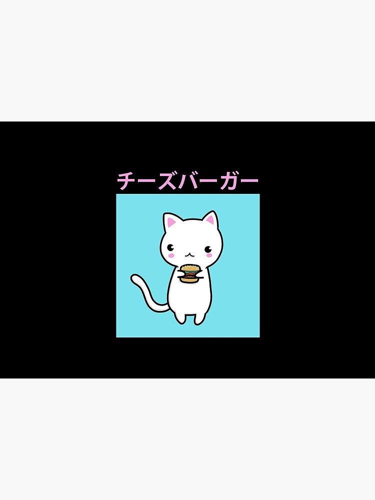 Cheeseburger Kitty Cat | Vaporwave Kitten | Kawaii by Kittyworks