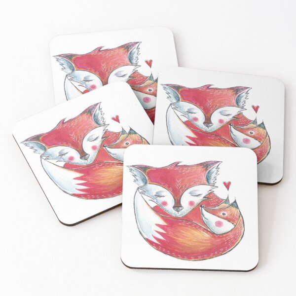 Item preview, Fox Love Watercolor designed and sold by Willow Heath.