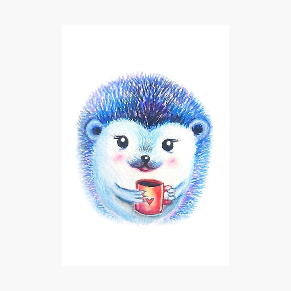 Blueberry Hedgehog Photographic Print