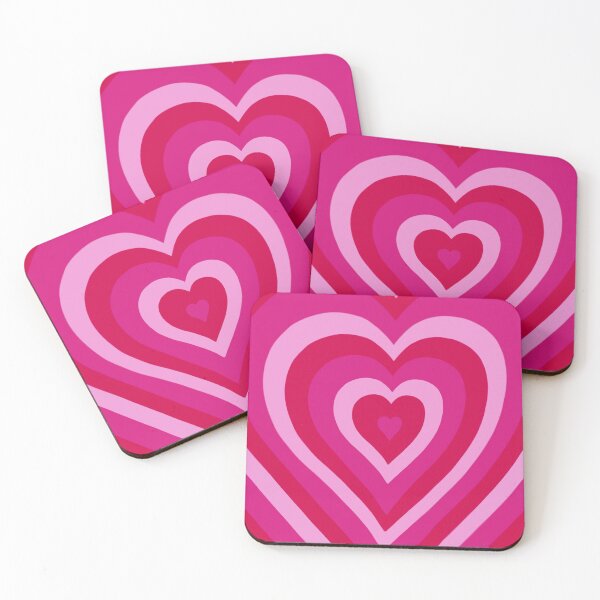 Item preview, HOT PINK HEART LATTE designed and sold by Glossypop.