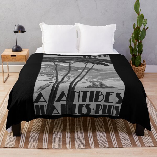 Item preview, Antibes Juan les Pins Noire retro poster designed and sold by CorasPosters.