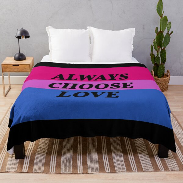 Item preview, always choose love / bisexual flag designed and sold by adoresapphics.