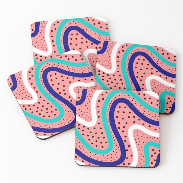 Item preview, Blue and pink polka dot pattern designed and sold by crazychameleon.
