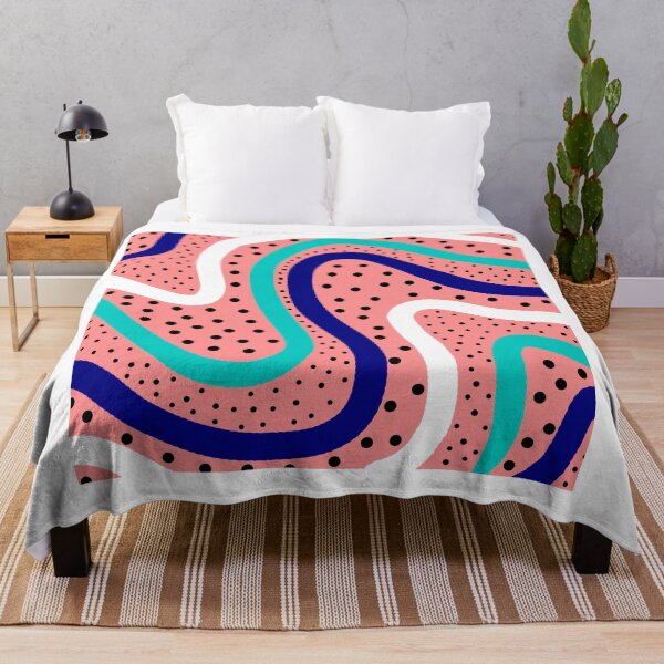Item preview, Blue and pink polka dot pattern designed and sold by crazychameleon.