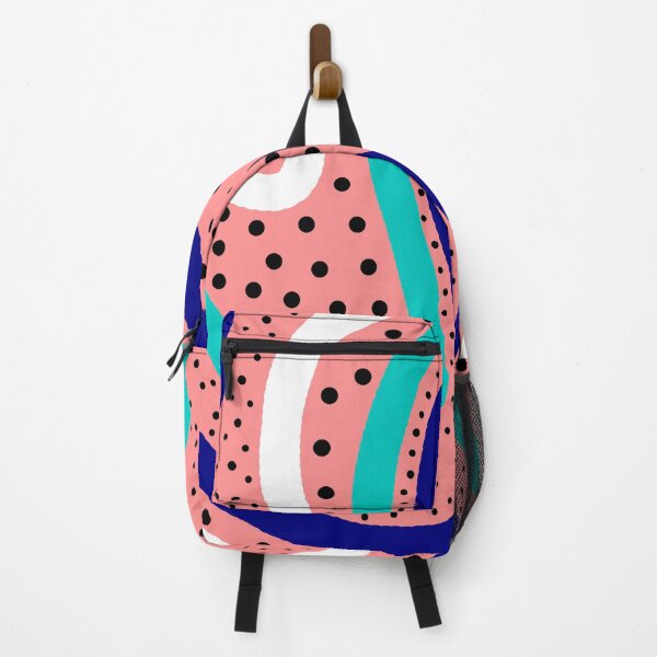Item preview, Blue and pink polka dot pattern designed and sold by crazychameleon.