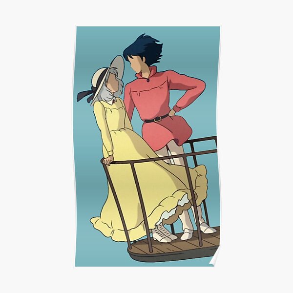 Sophie and Howl Gazing at Eachother Poster