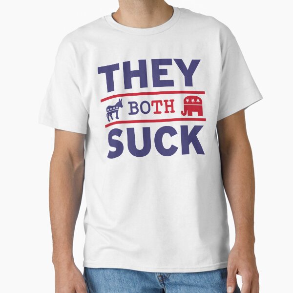 Item preview, They Both Suck Anti-Political Party Libertarian designed and sold by pixeljamz.