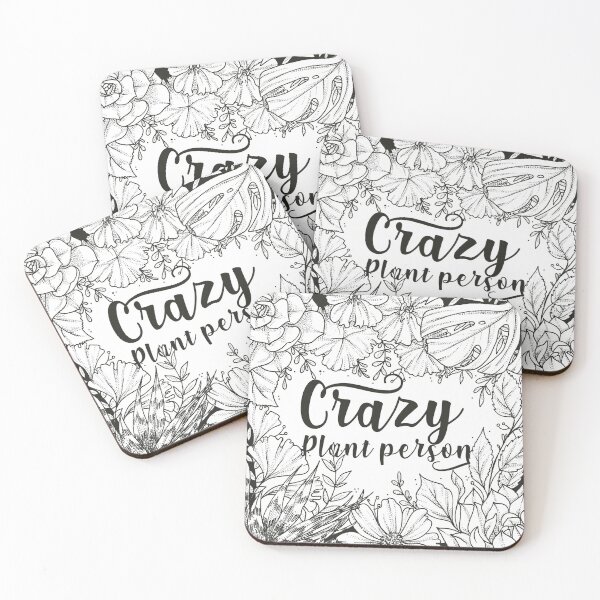 Item preview, Crazy Plant Person BW designed and sold by Elvenwings.