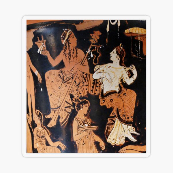 The Greek Myth of Theseus and the Minotaur Transparent Sticker