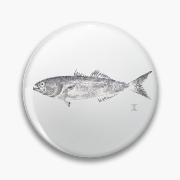 Item preview, Bluefish (black and white) designed and sold by Rocket-Ninja.