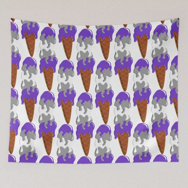 Item preview, Shiny Greysexual Pride Flag Ice Cream Cone designed and sold by HarveyHandcraftsandDesigns.