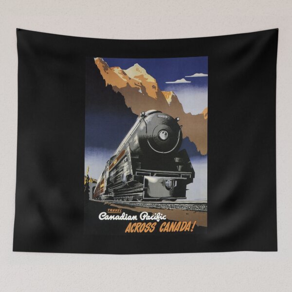Item preview, Across Canada retro poster designed and sold by CorasPosters.