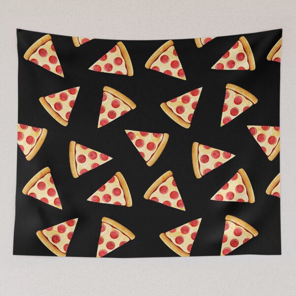 Item preview, Pizza on black designed and sold by littlearrow.
