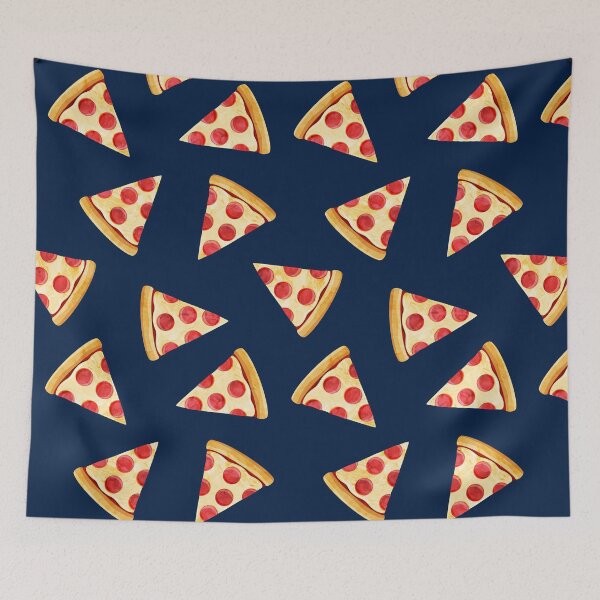 Item preview, Pizza on blue designed and sold by littlearrow.