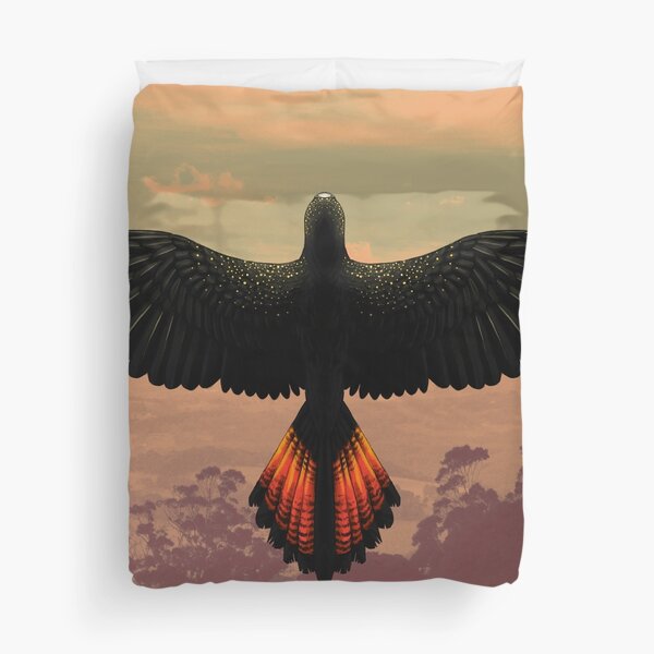 Red-Tailed Black Cockatoo - Australian Bird Duvet Cover