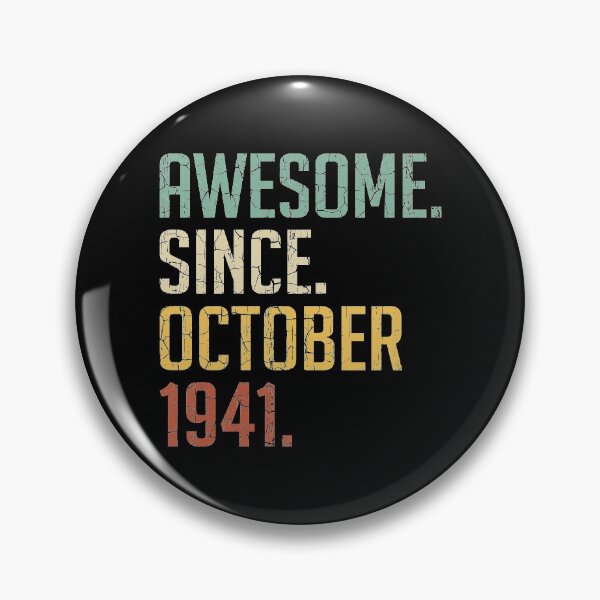 Item preview, Awesome Since October 1941 79th Birthday Gift 79 Years Old Vintage October 1941 designed and sold by Takatv.