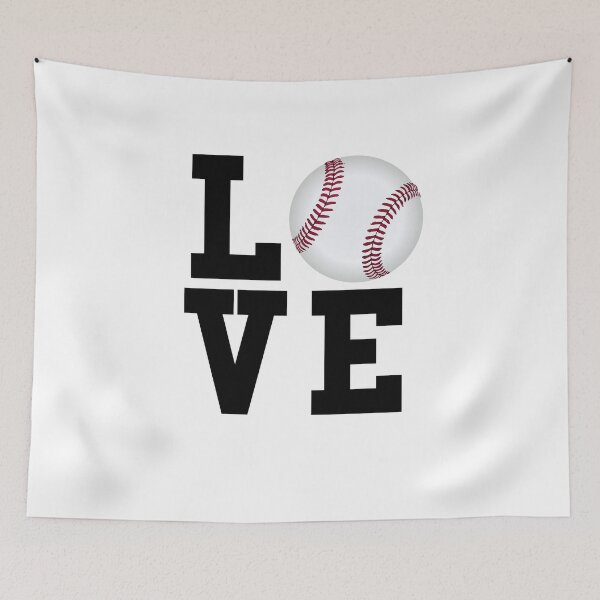 Item preview, Fun I Love Baseball Text Graphic designed and sold by SpookshowDesign.