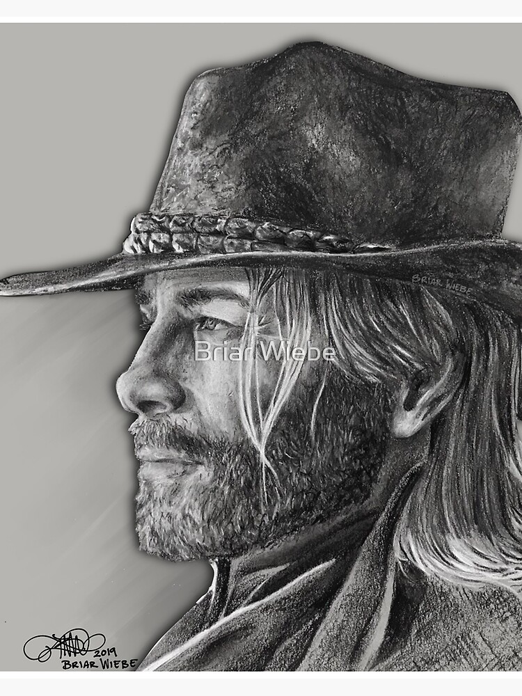 Arthur Morgan Drawing Print Art Board Print By Rairb Redbubble I have used the picture below to draw from, i am really enjoying this game and rockstar did such a good job on the game. redbubble