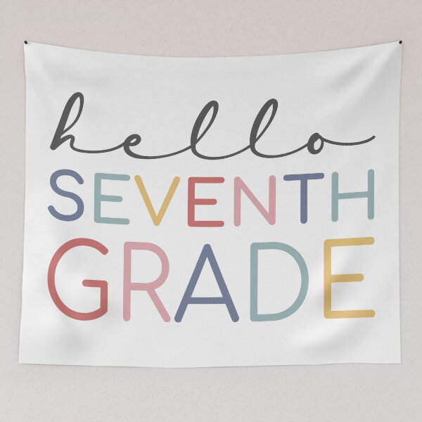 Item preview, Hello Seventh Grade Colorful designed and sold by AutonomousN.