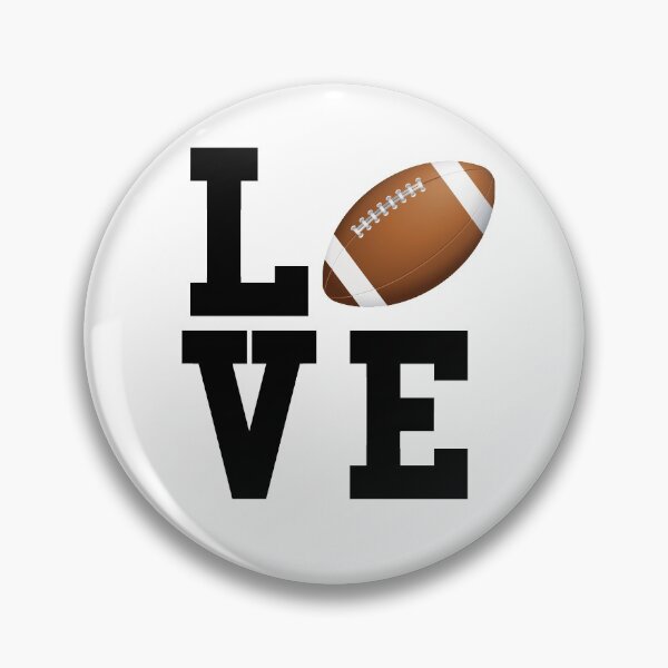 Item preview, I Love Football Text Graphic designed and sold by SpookshowDesign.