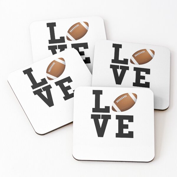 Item preview, I Love Football Text Graphic designed and sold by SpookshowDesign.