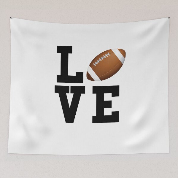 Item preview, I Love Football Text Graphic designed and sold by SpookshowDesign.