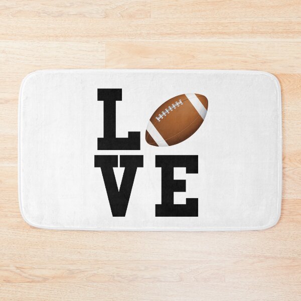 Item preview, I Love Football Text Graphic designed and sold by SpookshowDesign.