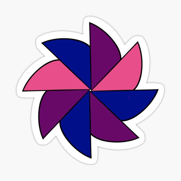 “Multicolored Pinwheel " Sticker for Sale by Shano129 | Redbubble