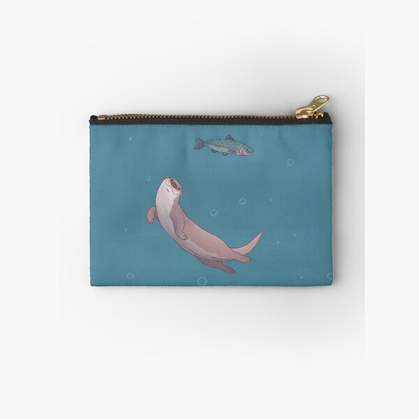 Item preview, Swimming River Otter and Trout Design designed and sold by ManonDeLArt.