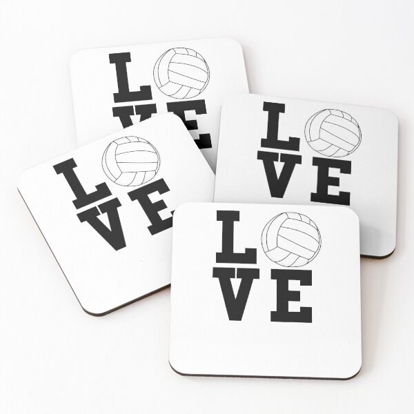 Item preview, I Love Volleyball Text Graphic designed and sold by SpookshowDesign.
