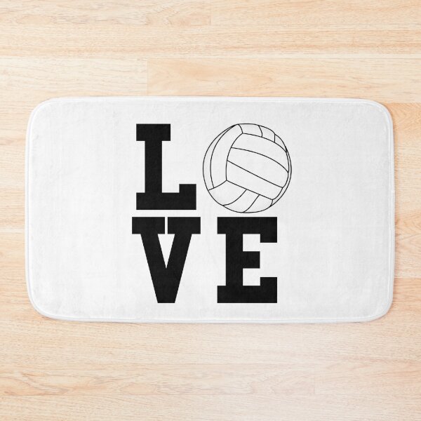 Item preview, I Love Volleyball Text Graphic designed and sold by SpookshowDesign.