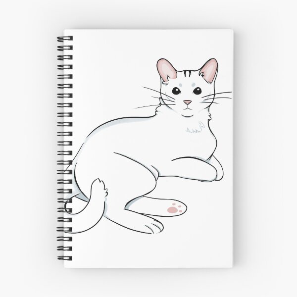 Aperçu de l'œuvre Pippin, un beau chat / chaton Noodly White Shorthair créée et vendue par TokenMenagerie.