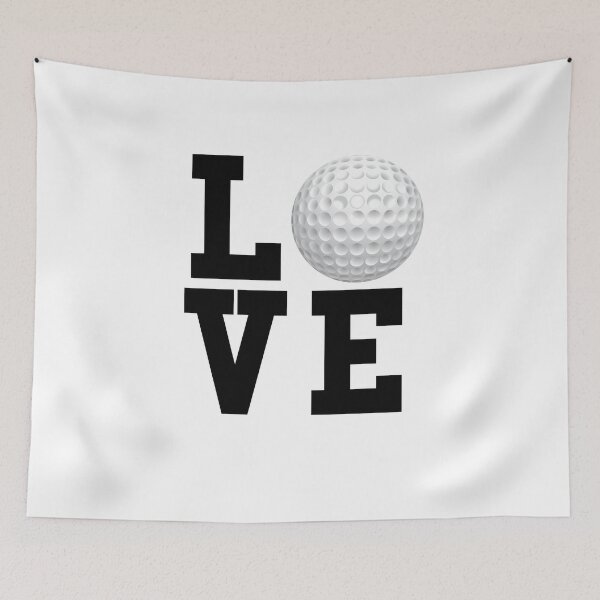 Item preview, I Love Golf Text Graphic designed and sold by SpookshowDesign.