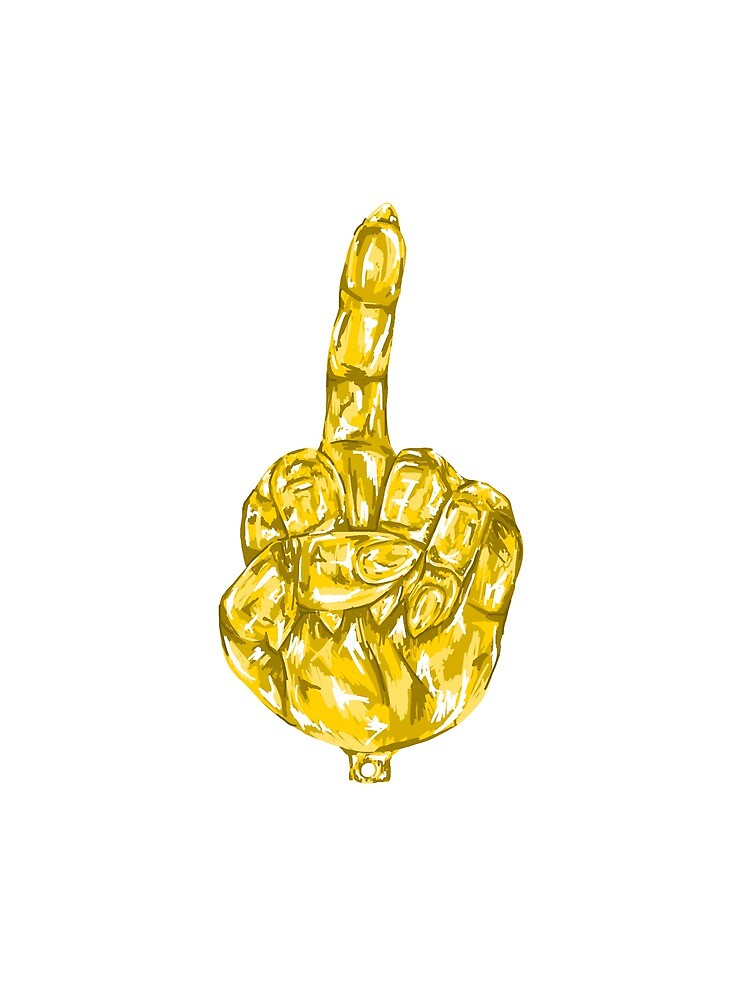 Middle Finger Balloon Metal Print for Sale by egilbreth