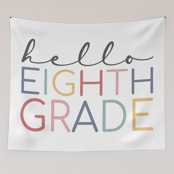 Item preview, Hello Eighth Grade Colorful designed and sold by AutonomousN.