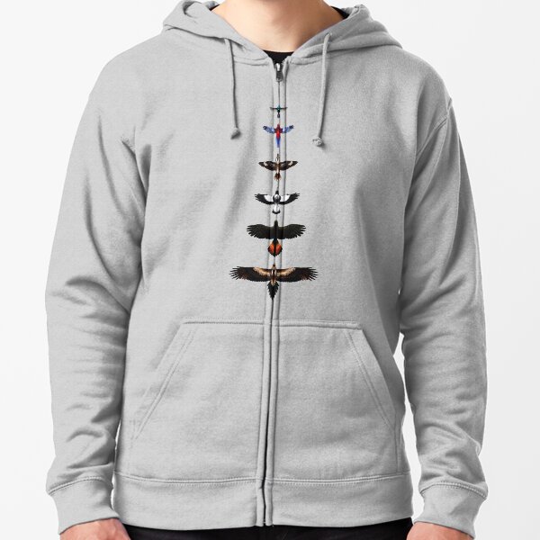 Australian Birds - Illustrated Zipped Hoodie