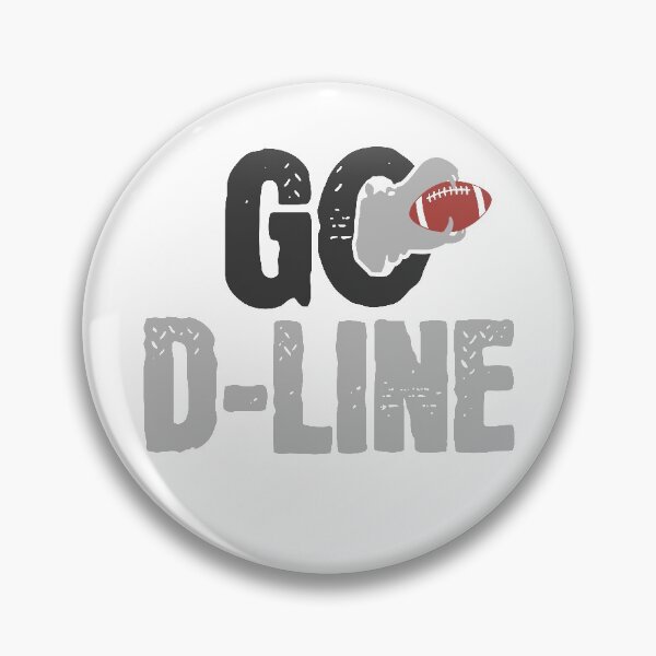 Item preview, Football Lineman | Go D-Line | Defensive Line Hippo designed and sold by Maria Garcia.
