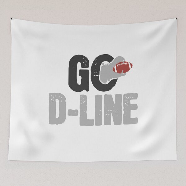 Item preview, Football Lineman | Go D-Line | Defensive Line Hippo designed and sold by Maria Garcia.