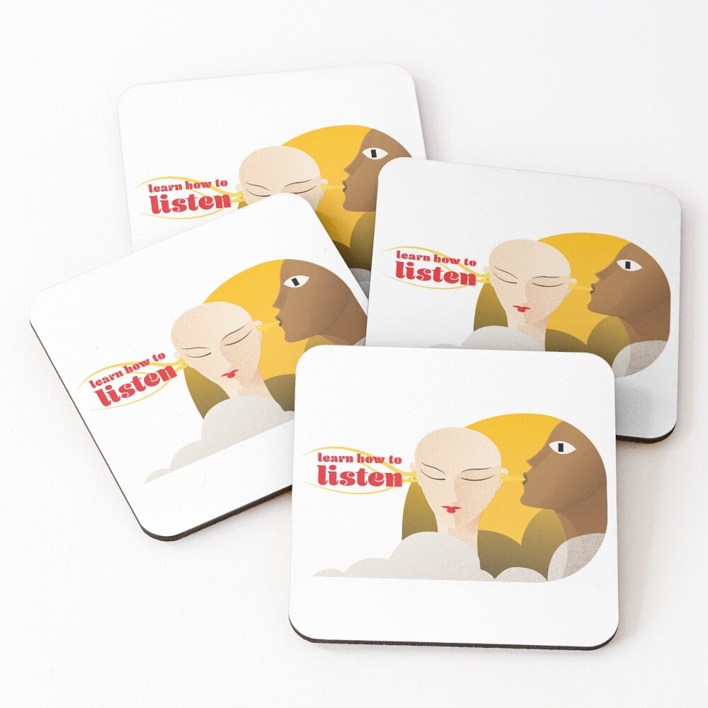 Item preview, Coasters (Set of 4) designed and sold by KeepMoving.