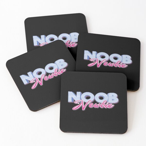 Noob Means Newbie Coasters (Set of 4)