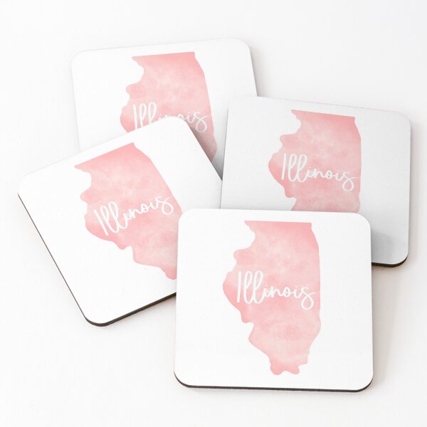 Item preview, Illinois - pink designed and sold by kasantoro.